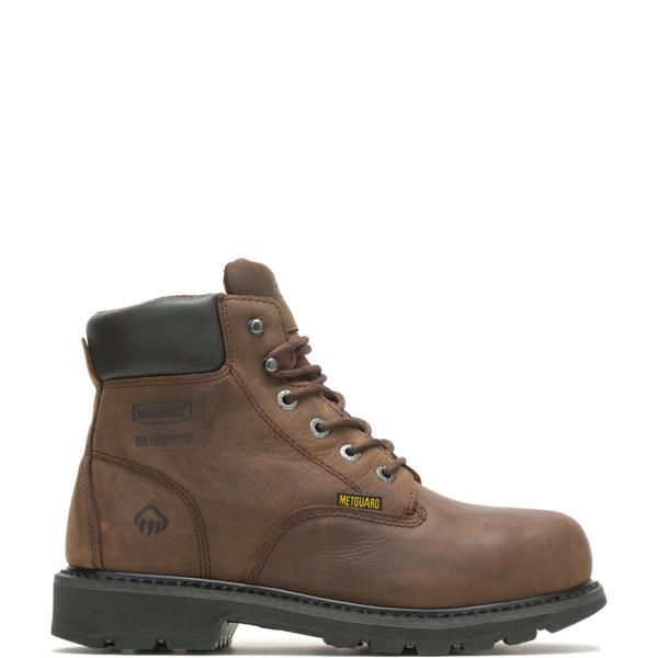 McKay Waterproof Steel-Toe 6&rdquo; Work Boot, Brown, dynamic