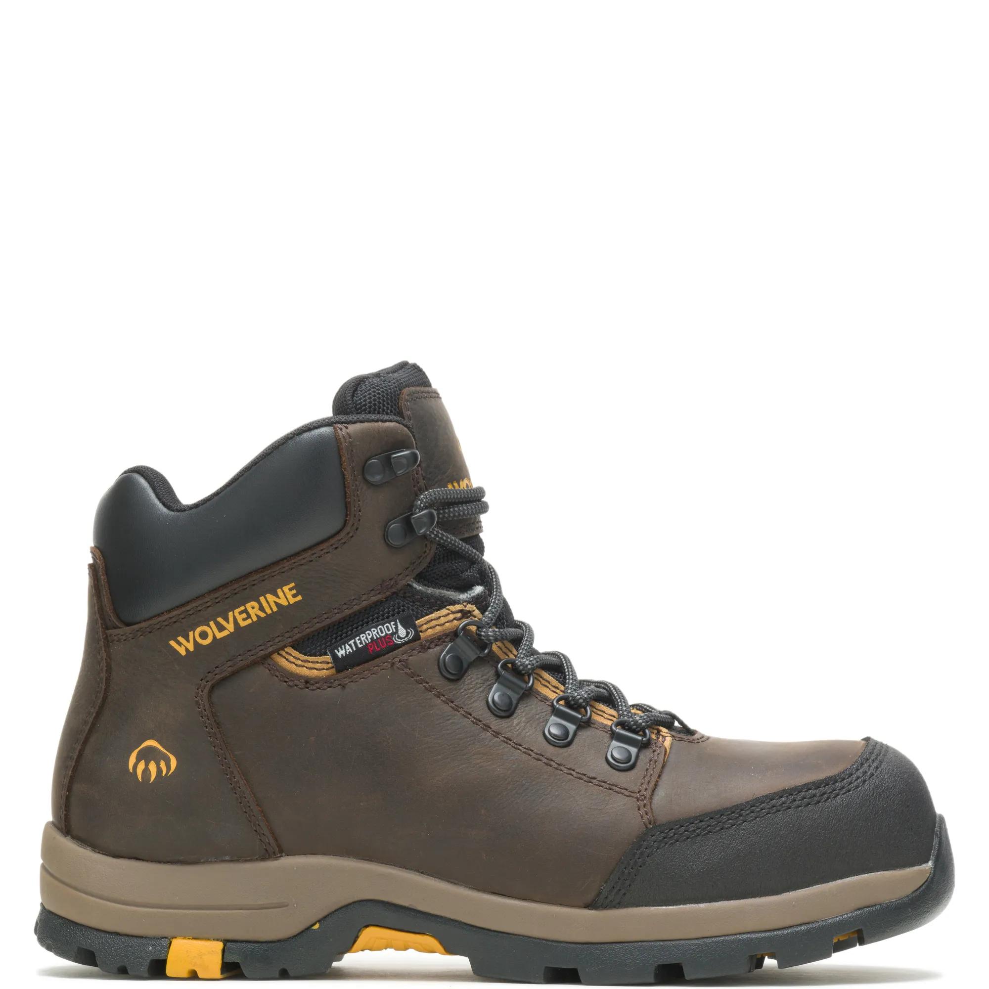 Work Hiker Mid Waterproof Steel-Toe Boot, Dark Coffee, dynamic