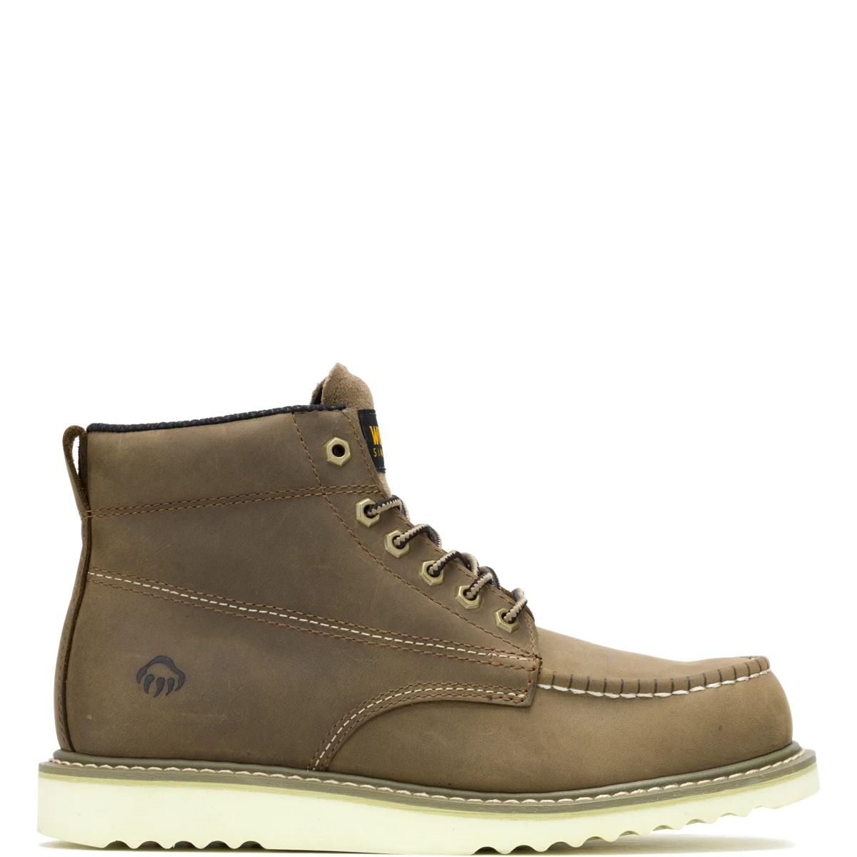 Apprentice Wedge 6" Moc-Toe Work Boot, Fossil, dynamic 1