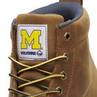 Wolverine x Valiant University of Michigan Floorhand Moc Toe Work Boot, Tan, dynamic 3
