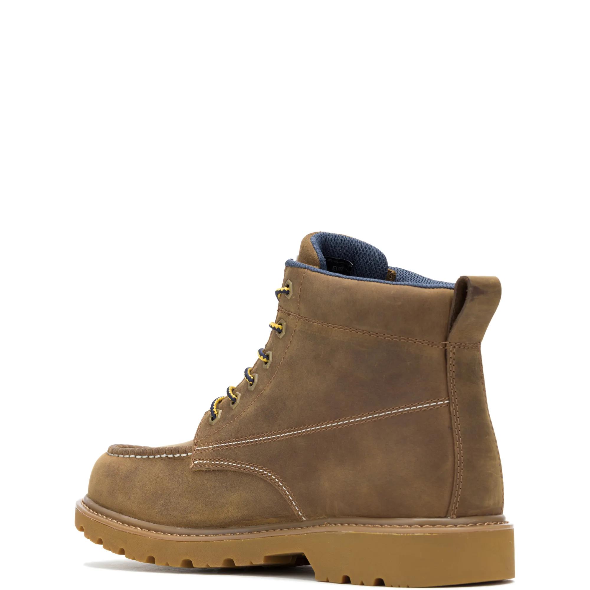 Wolverine x Valiant University of Michigan Floorhand Moc Toe Work Boot, Tan, dynamic 4