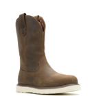 Wolverine x Jordan Davis Bronc Wedge Steel-Toe​ Waterproof Work Wellington, Dark Brown, dynamic 2