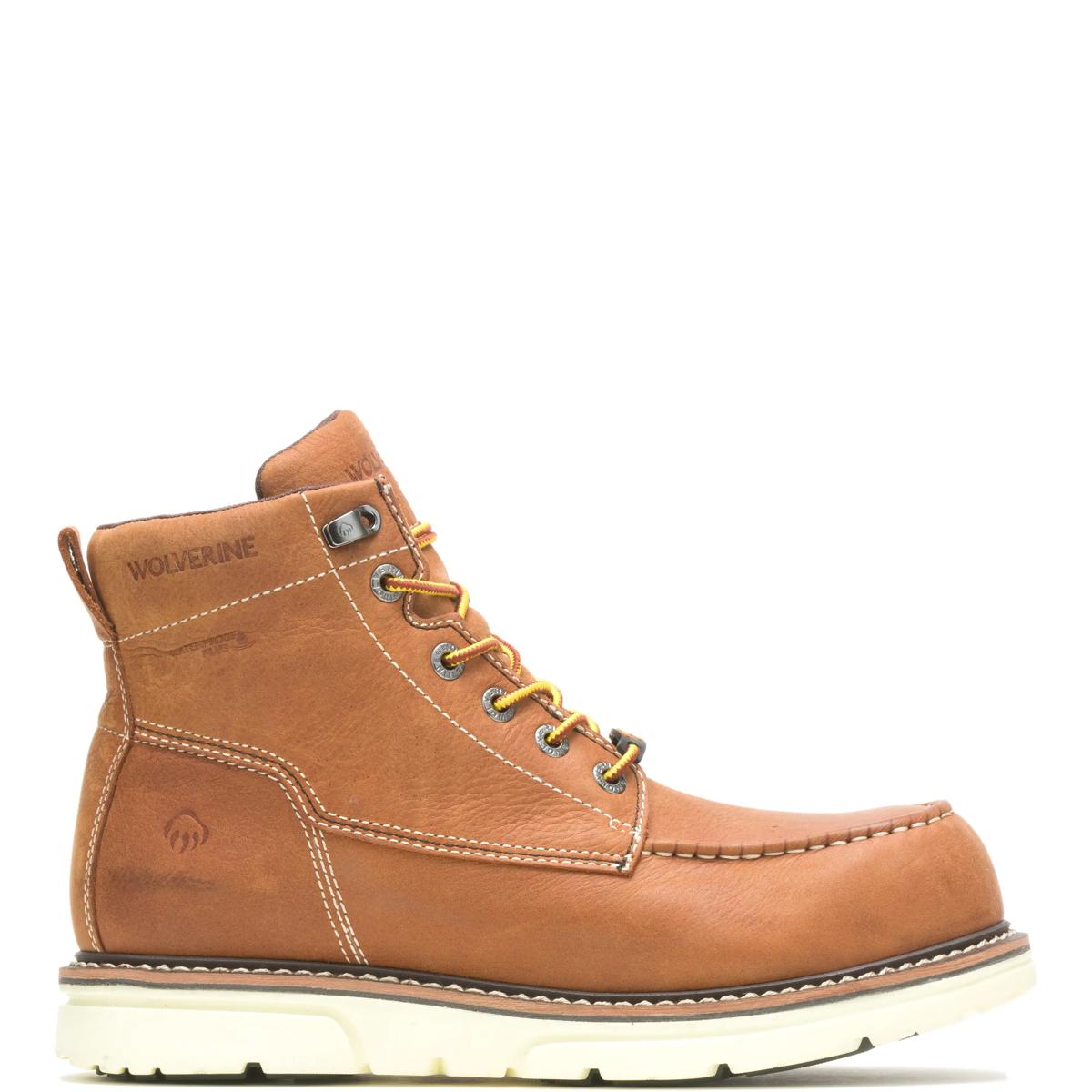 I-90 DuraShocks&reg; Moc-Toe CarbonMAX&reg; 6" Work Boot, Tan, dynamic 1
