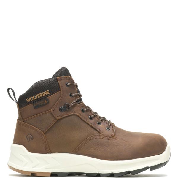 ShiftPLUS Work LX 6" Alloy-Toe Boot, Brown, dynamic