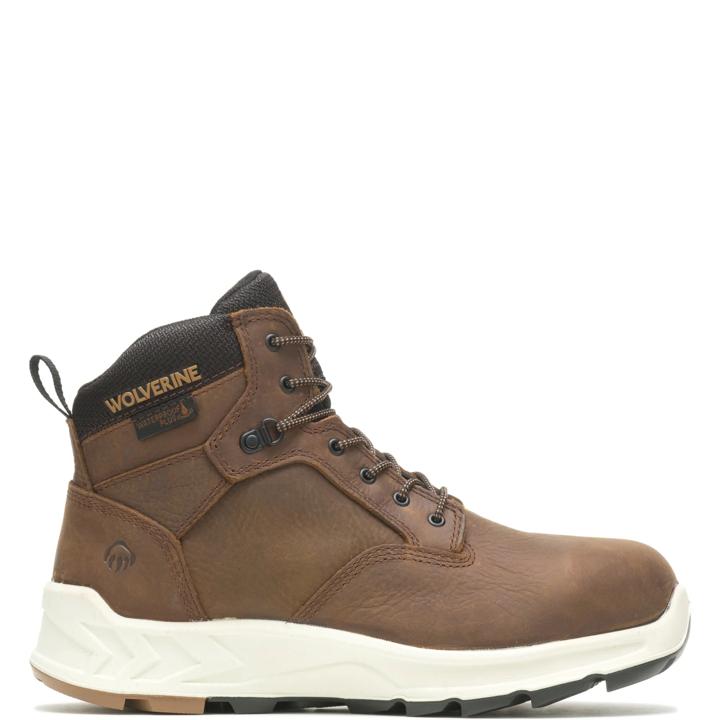 ShiftPLUS Work LX 6" Alloy-Toe Boot, Brown, dynamic