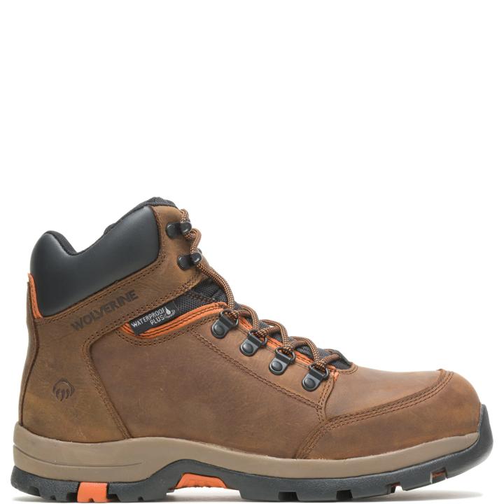 Grayson Steel Toe Boot, Brown, dynamic