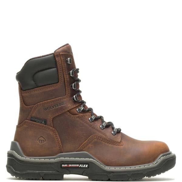 Raider DuraShocks&reg; Waterproof 8" Work Boot, Peanut, dynamic