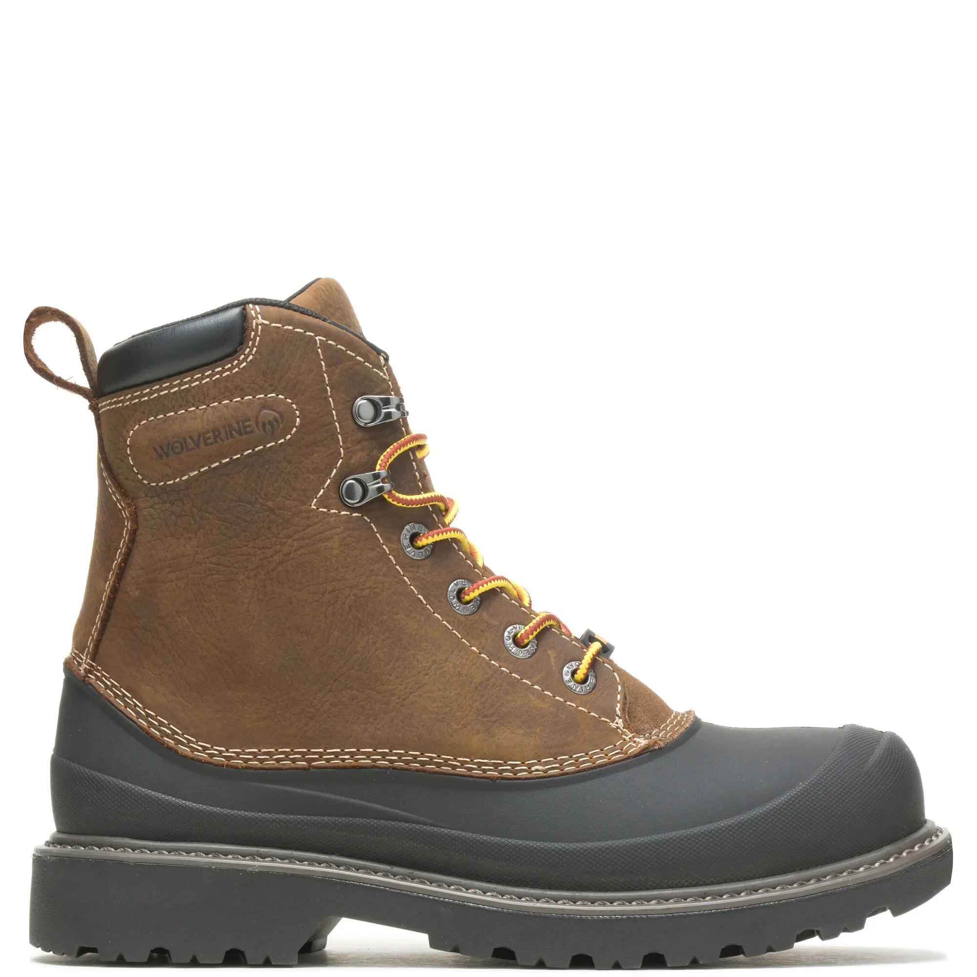 Floorhand Swamp 6" Steel-Toe Work Boot, Dark Brown, dynamic 1