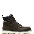 Trade Wedge 6" Moc-Toe Steel-Toe Work Boot, Dark Brown, dynamic 1