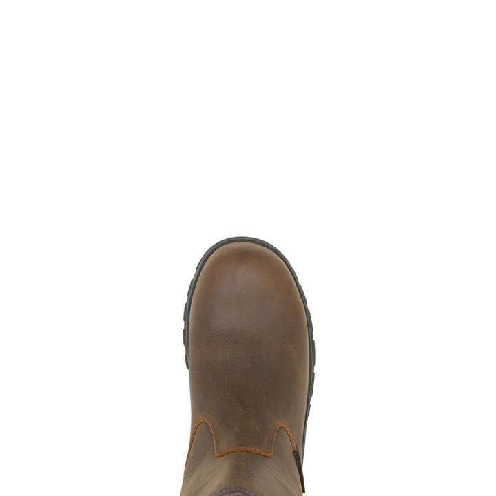 Men's Excave Met Stivale da lavoro Wellington, Brown burattato, 9