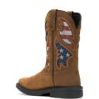 Rancher Flag Steel-Toe Wellington Work Boot, Brown, dynamic 4