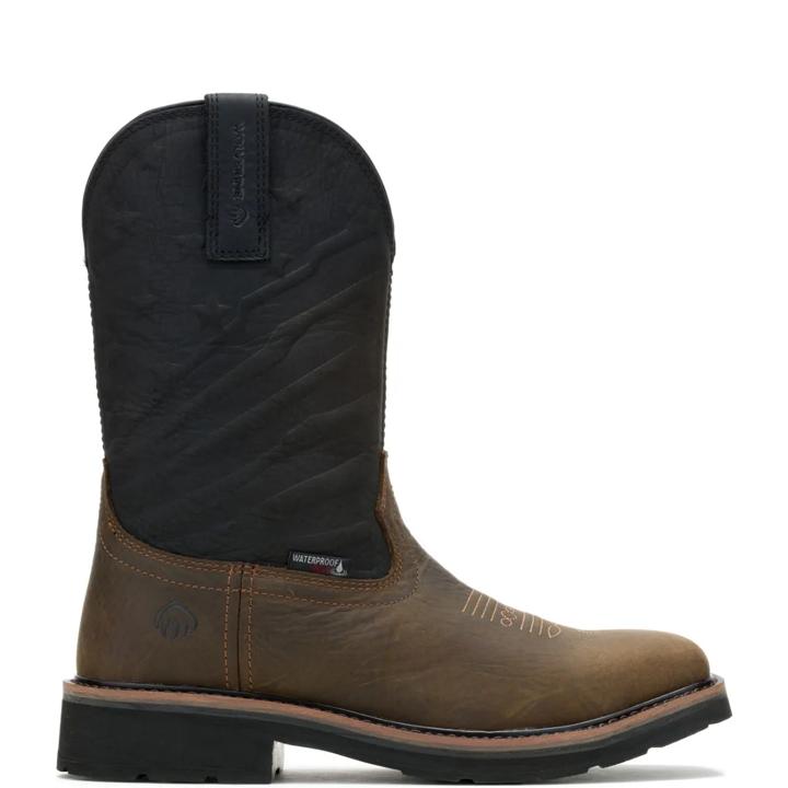 Rancher Flag LX Steel-Toe Wellington Work Boot, Black, dynamic
