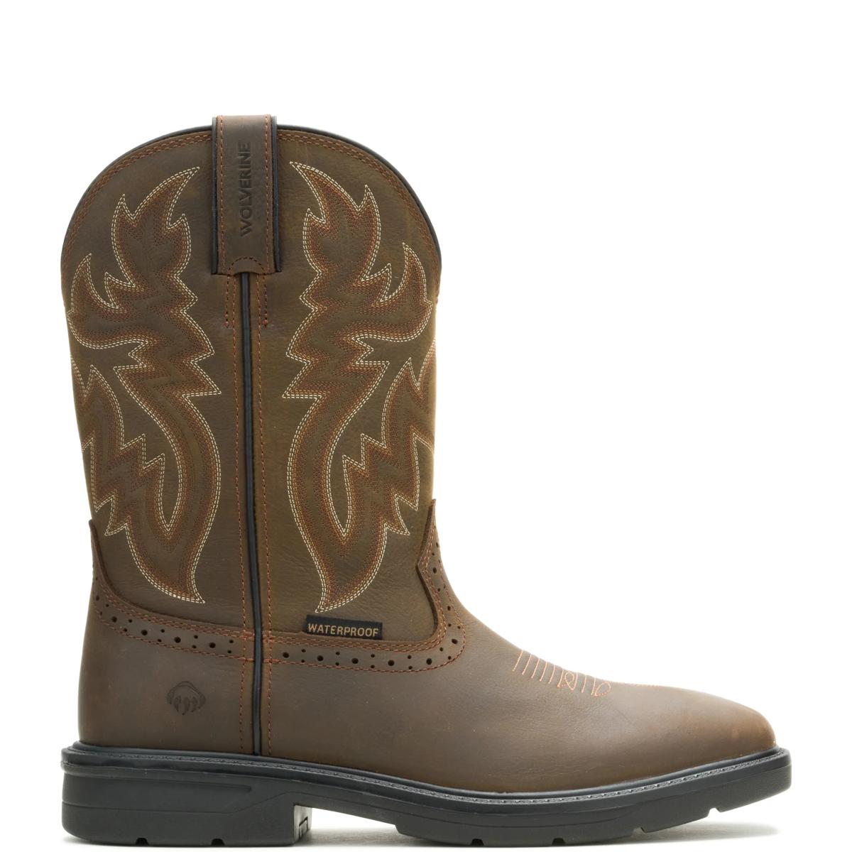 Rancher Level Pull-On Work Wellington, Dark Coffee, dynamic 1