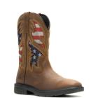 Rancher Flag Wellington Work Boot, Brown, dynamic 2