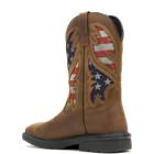 Rancher Flag Wellington Work Boot, Brown, dynamic 3
