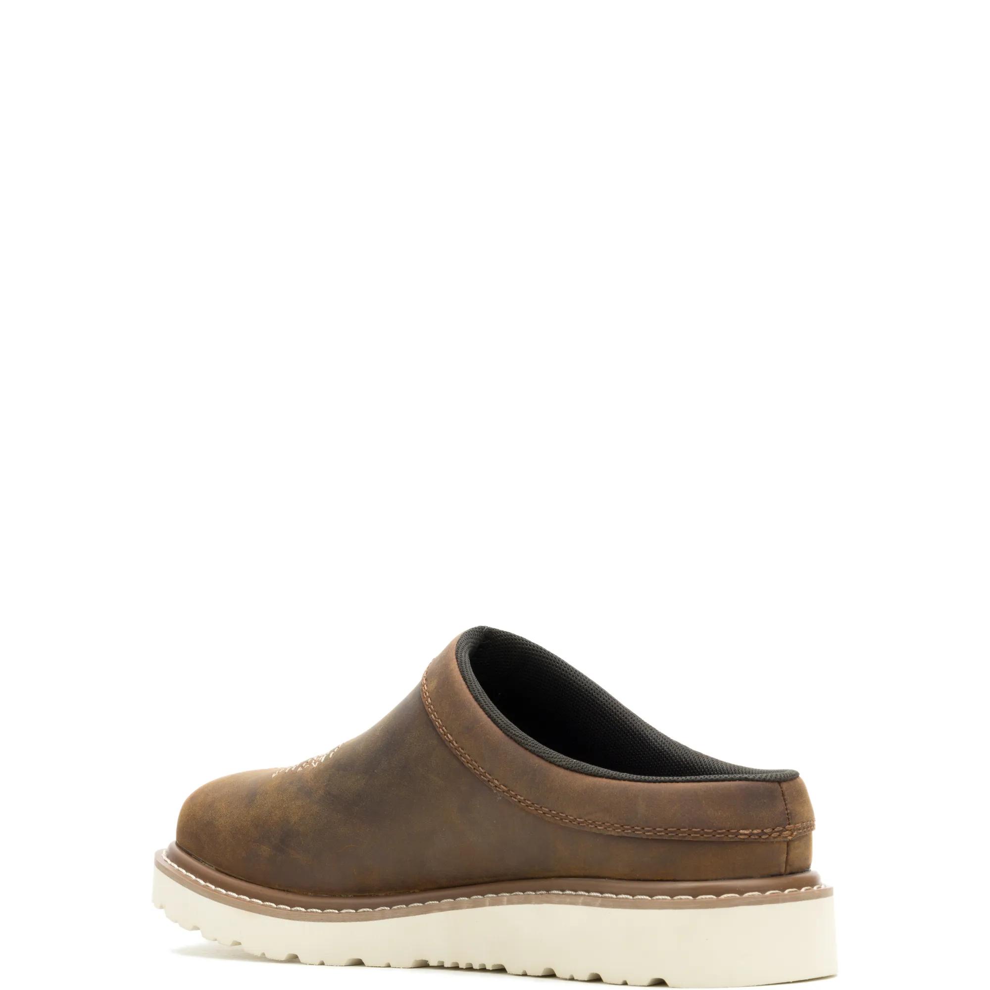 Bronc Clog Slip-On Shoe, Brown, dynamic 3
