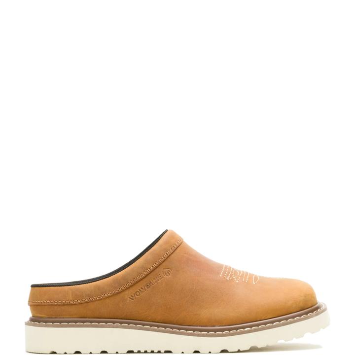 Bronc Clog Slip-On Shoe, Tan, dynamic
