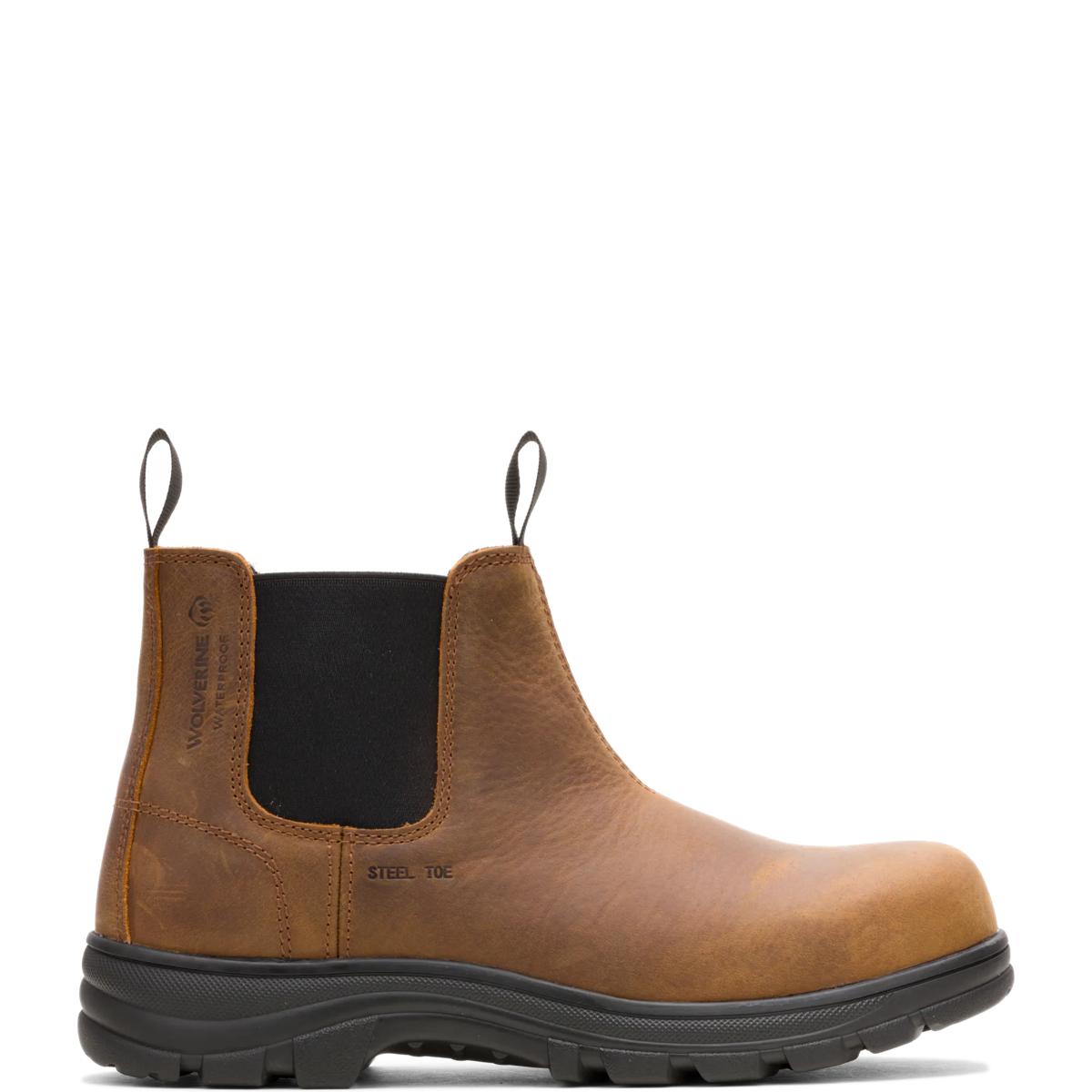 Carlsbad Steel-Toe Slip-On Work Romeo, Sudan Brown, dynamic 1