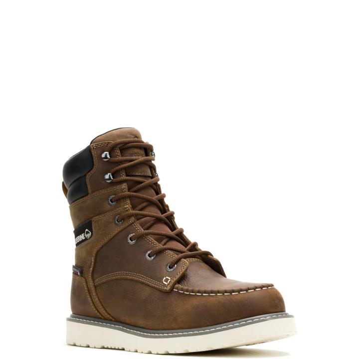 TMT コンチョ　レザー　モカシンブーツ　クレープソール　9 Men Trade Wedge 8 Inch Moc Steel Toe Work Boot | Wolverine