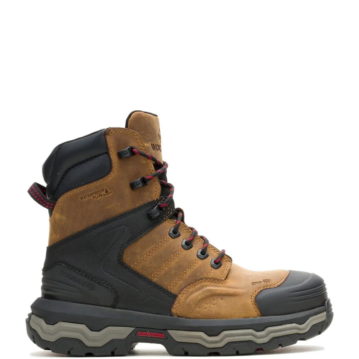Alpha ft Wolverine Infinity System 8" CarbonMax&reg; Work Boot, Dark Tan, dynamic 1