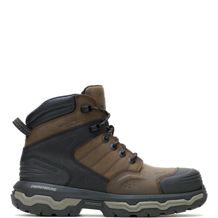 Alpha ft Wolverine Infinity System 6" CarbonMax&reg; Work Boot, Dark Coffee, dynamic