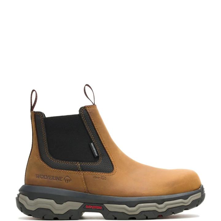 Alpha ft Wolverine Infinity System CarbonMax&reg; Slip-On Work Romeo, Dark Tan, dynamic