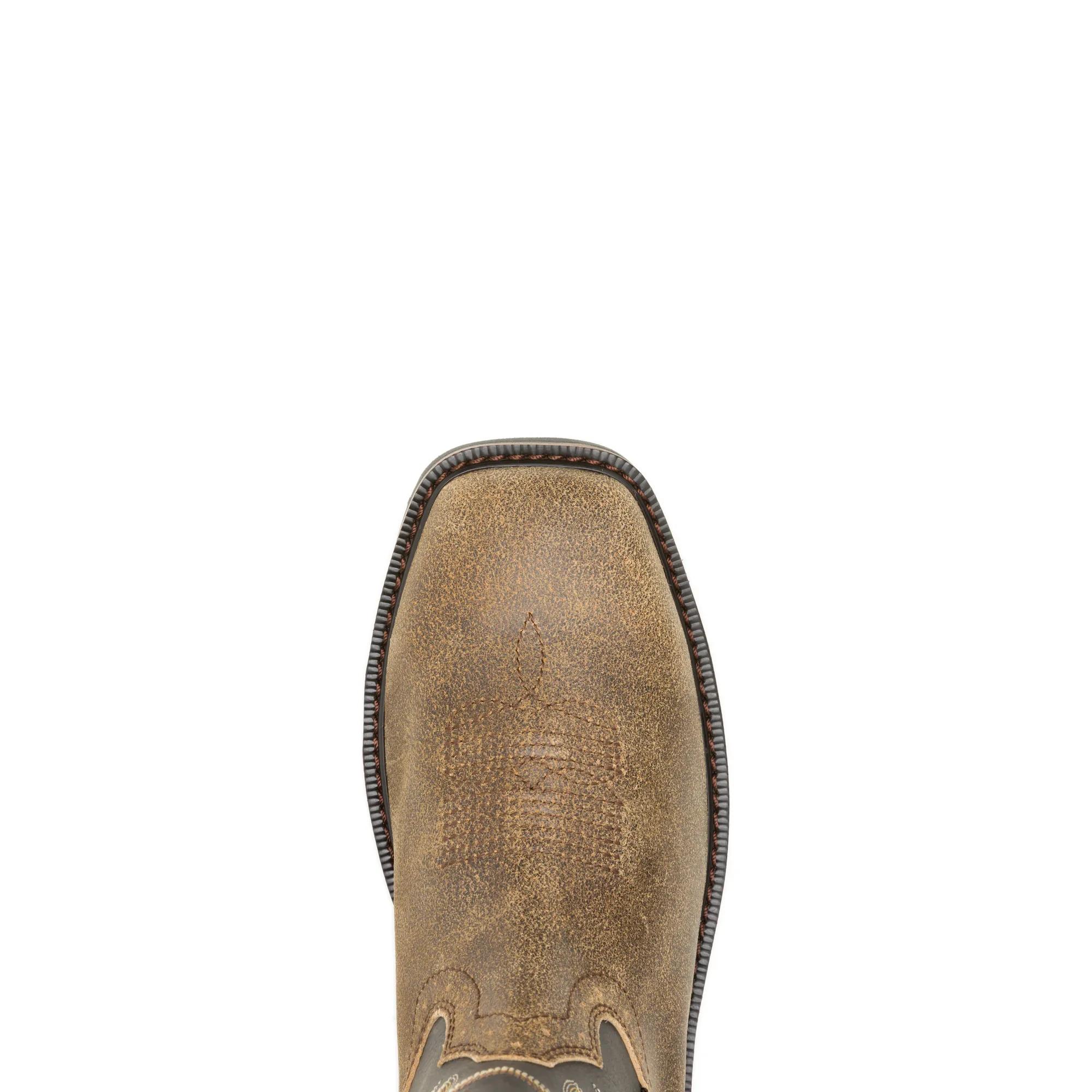 Rancher Pull-On Steel-Toe Work Wellington, Black, dynamic 5