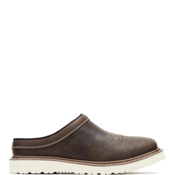 Bronc Clog Slip-On Shoe, Rust, dynamic