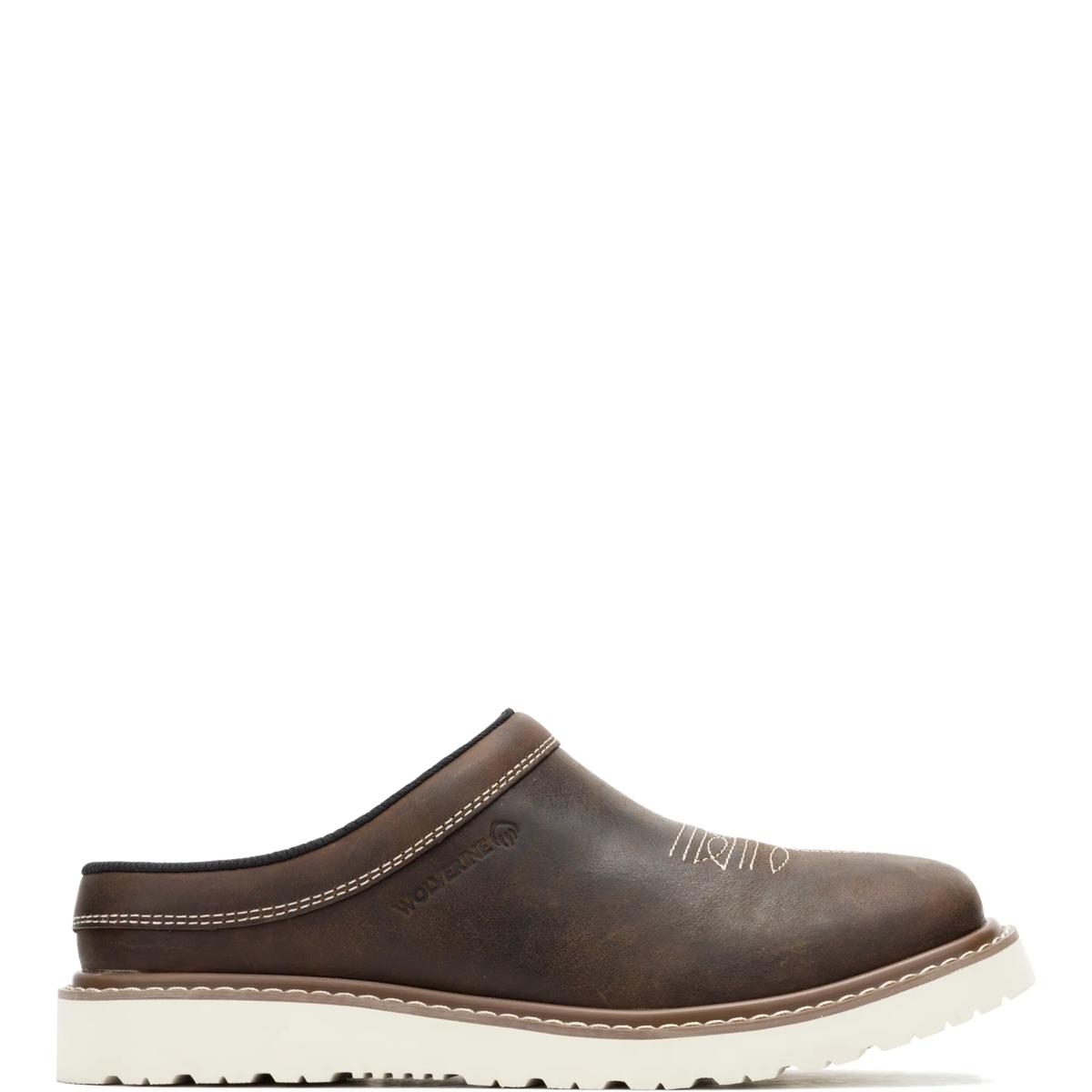Bronc Clog Slip-On Shoe, Rust, dynamic 1