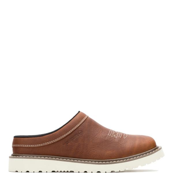 Bronc Clog Slip-On Shoe, Cashew Leather, dynamic