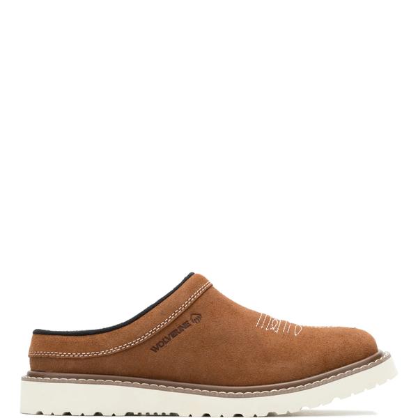 Bronc Clog Slip-On Shoe, French Roast Suede, dynamic