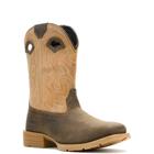 Wheatland Pull-On Steel-Toe Work Wellington, Coyote, dynamic 2