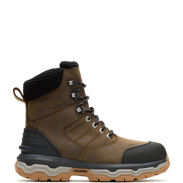 Alpha Insulated ft Wolverine Infinity System&trade; 8" CarbonMax Work Boot, Dark Coffee, dynamic