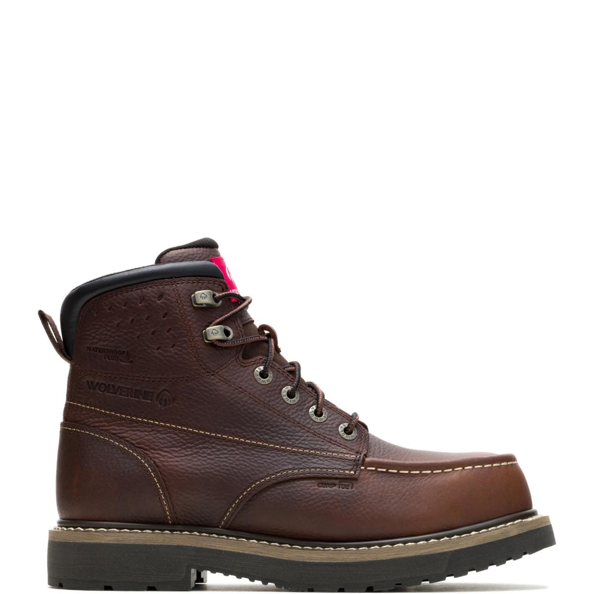 Reloader Moc-Toe ft HyperRest&trade; 6" CarbonMax&reg; Work Boot, Dark Chocolate, dynamic 1