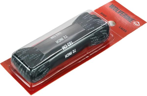 72" Work Boot Laces, Black, dynamic