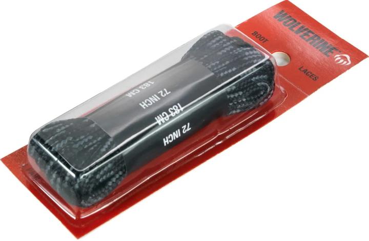 72" Work Boot Laces, Black, dynamic