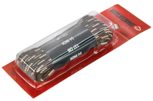 54" Work Boot Laces, Brown, dynamic