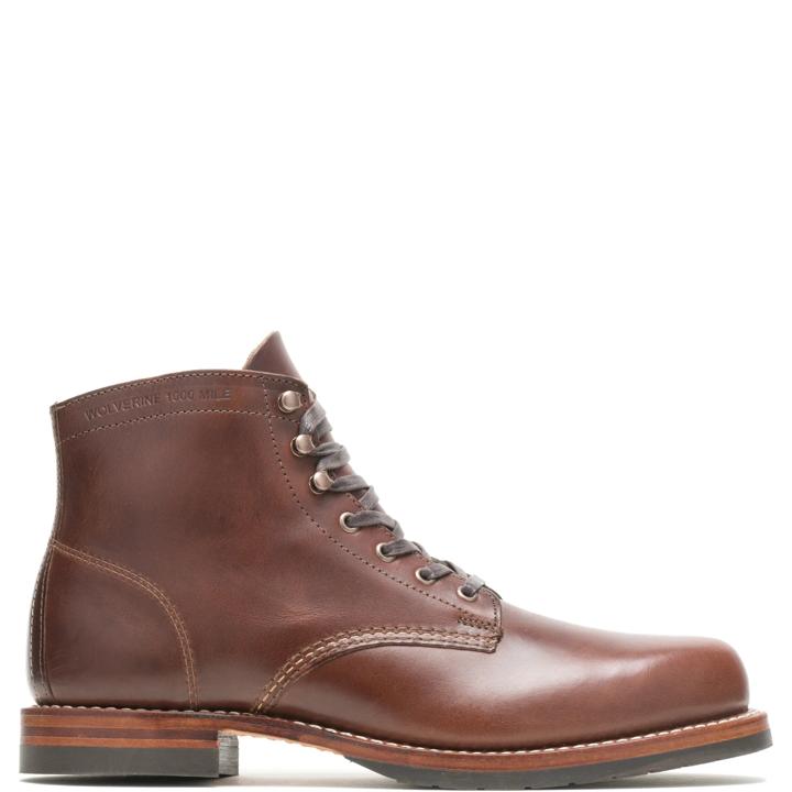 1000 Mile Plain-Toe Classic Boot, Havana Brown, dynamic