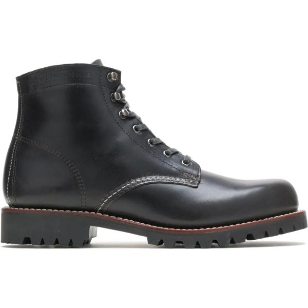 1000 Mile Plain-Toe Rugged Boot, Black, dynamic