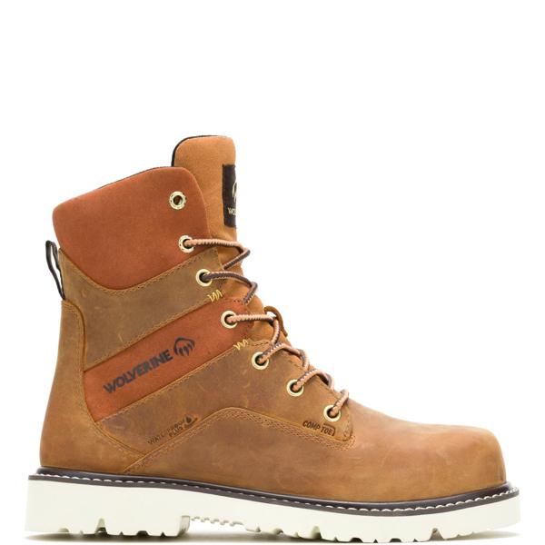 Revival 8" Composite-Toe Work Boot, Cashew, dynamic