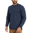Guardian Cotton&trade; Long Sleeve Pocket Tee, Navy, dynamic 2