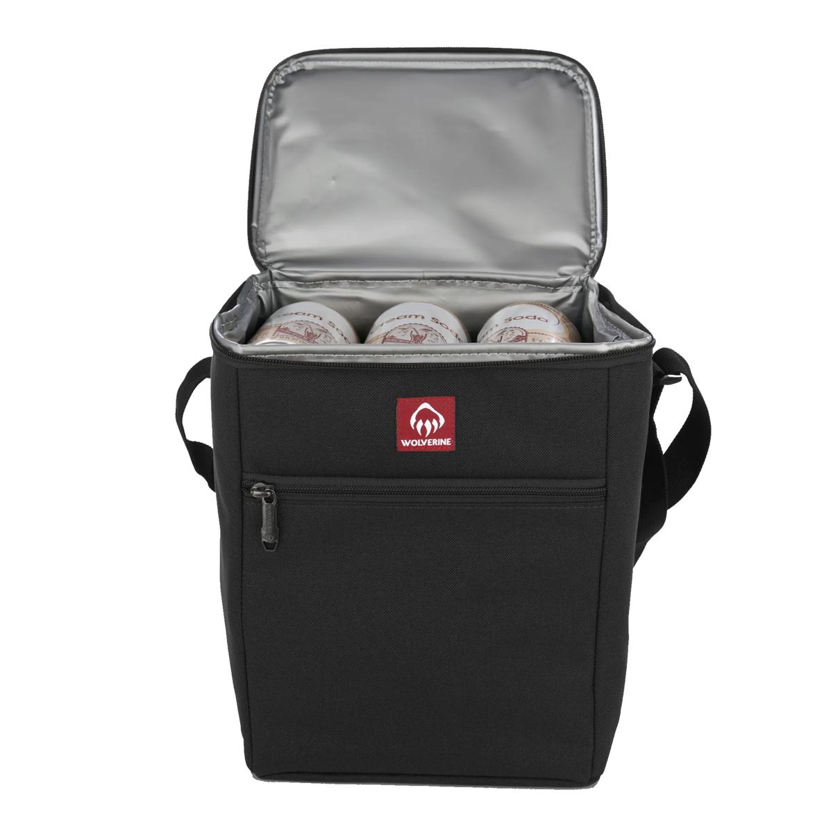 Vertical 12-Can Cooler, Black, dynamic 1