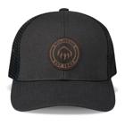 1883 Leather Patch Trucker Cap, Onyx, dynamic 1