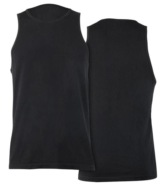Seamless Rib Tank, Black, dynamic