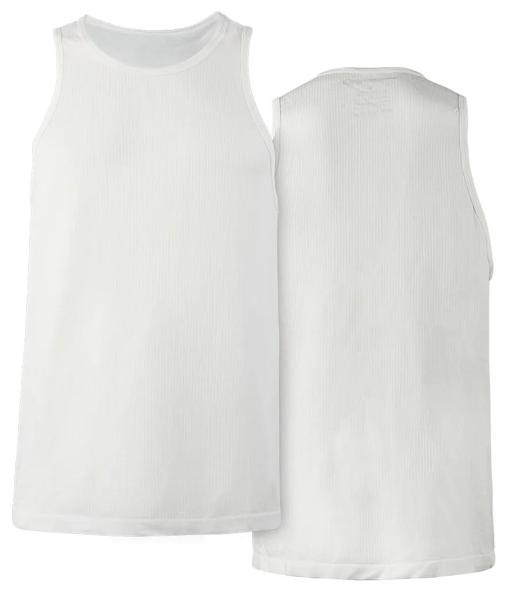 Seamless Rib Tank, White, dynamic