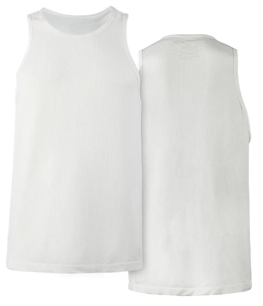 Seamless Rib Tank, White, dynamic 1