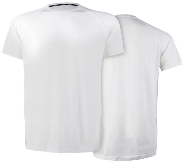 Seamless Raglan Sleeve Undershirt, White, dynamic
