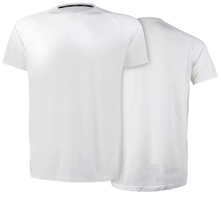 Seamless Raglan Sleeve Undershirt, White, dynamic