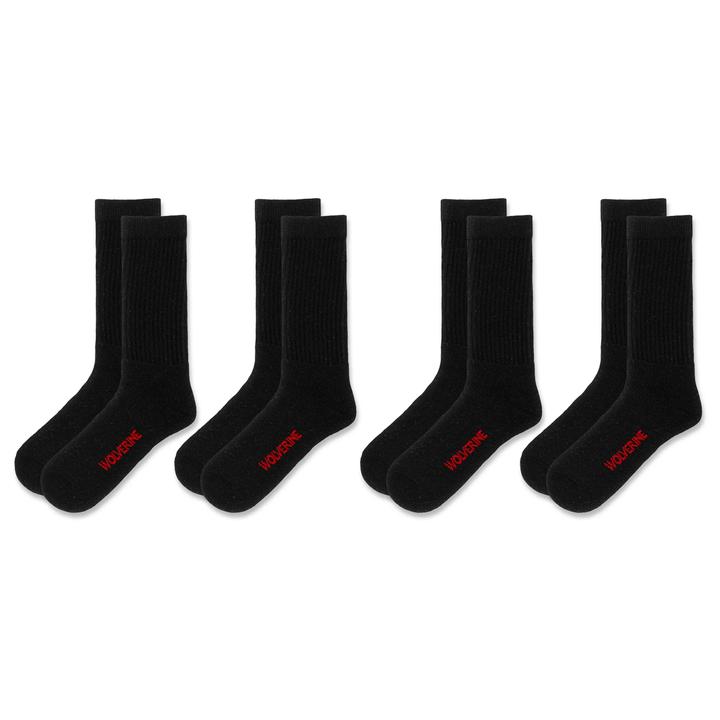 4-PK Cotton Crew Sock - Socks | Wolverine