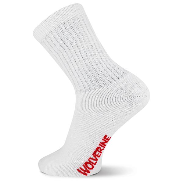 4-PK Cotton Crew Sock, White, dynamic